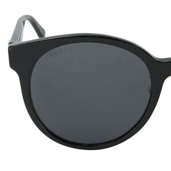 Gucci Round Frame Sunglasses Black Grey Lens - Picture 7 of 16